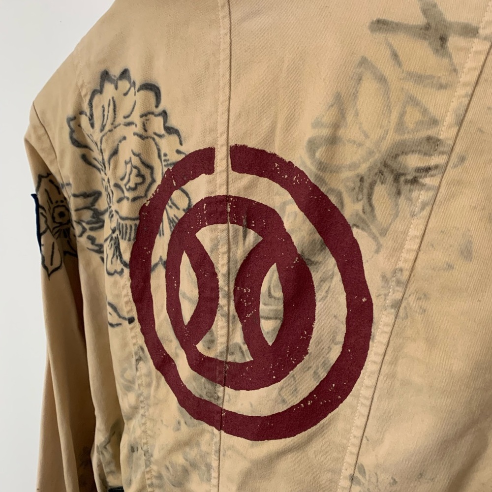 Ripley U.S.R.C Embroidered Utility Jacket Patchwork Print Size S - Picture 6 of 12